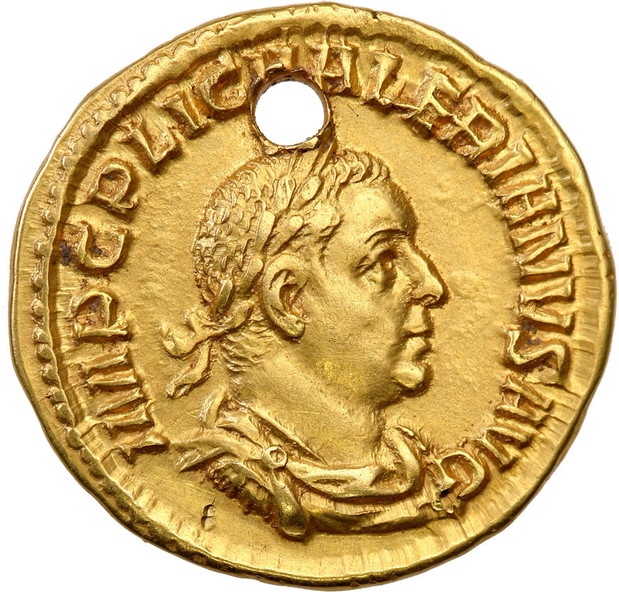 Cesarstwo Rzymskie. Walerian I (253- 260). Aureus (255-258), Rzym - RZADKI